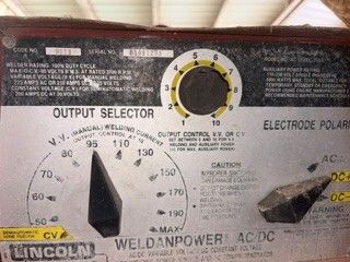 Lincoln Stick Welder (Serial A1091283) - Image 3